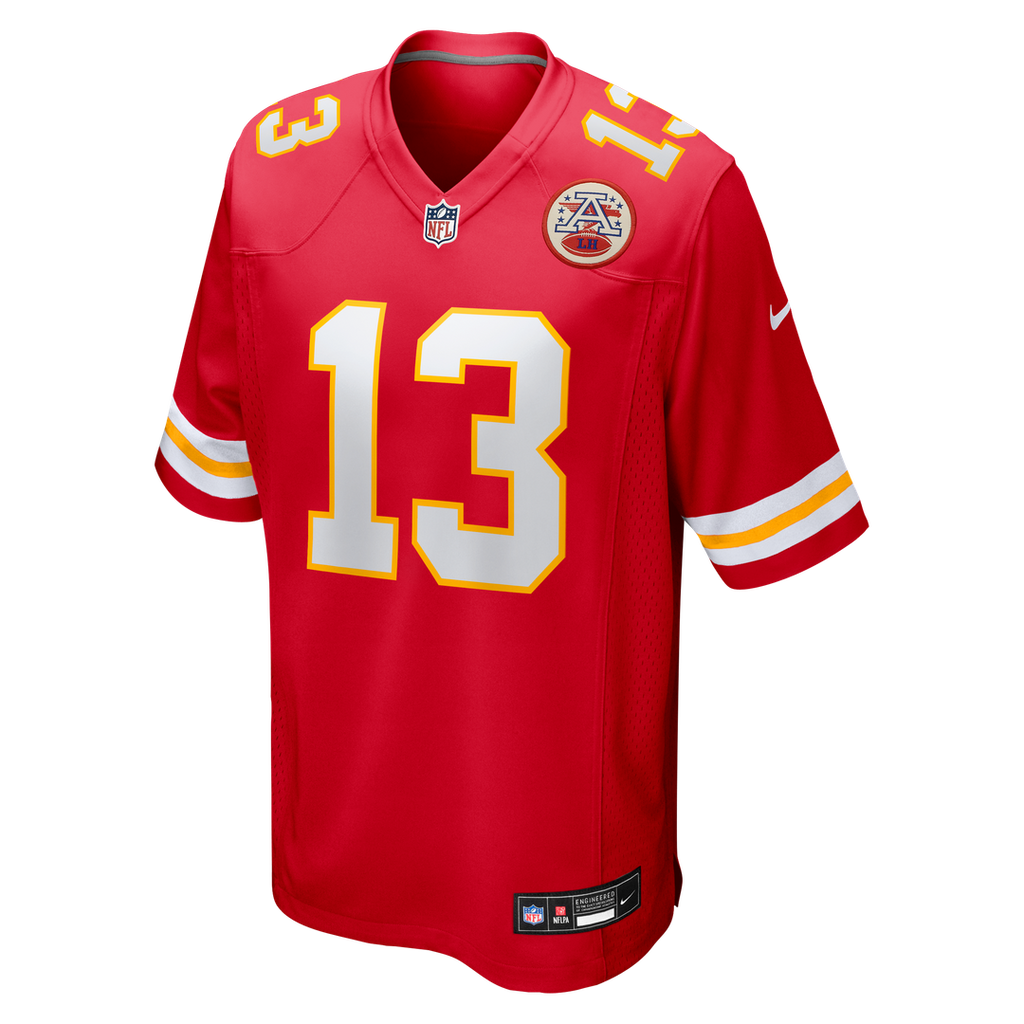 Kansas City Chiefs Nazeeh Johnson Nike Red Game Player Jersey product image 2, provided for visual reference and product