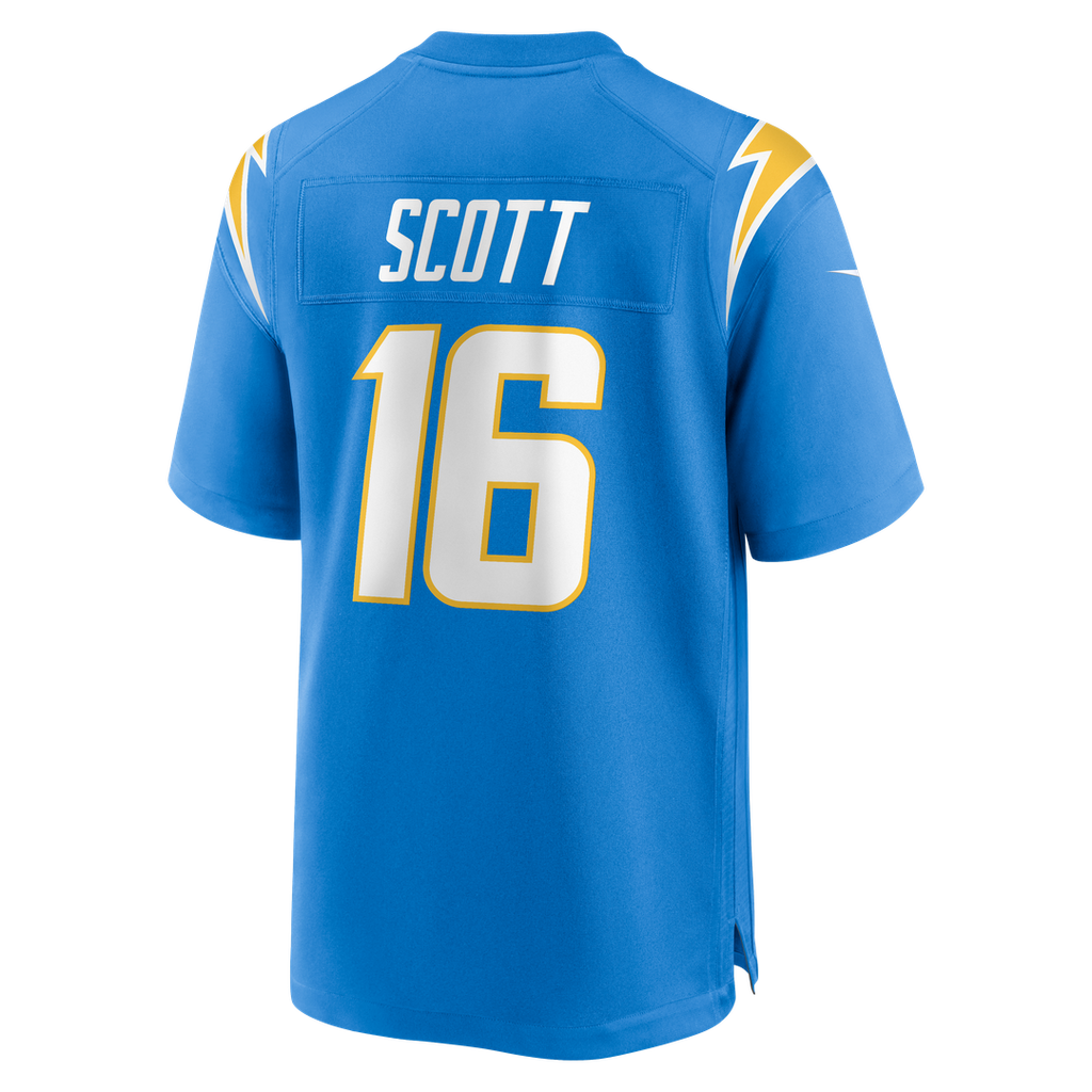 Los Angeles Chargers JK Scott Nike Powder Blue Game Jersey product image 3, provided for visual reference and product detail