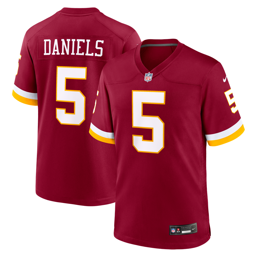 Washington Commanders Jayden Daniels Nike Burgundy Game Jersey product image 1, provided for visual reference and product