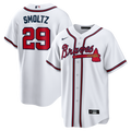 Atlanta Braves John Smoltz Nike White Home Retired Player Replica Jersey product image 1, provided for visual reference and