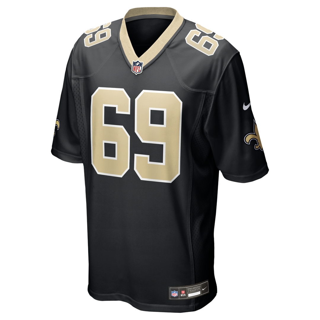 New Orleans Saints Barry Wesley Nike Black Team Game Jersey product image 2, provided for visual reference and product