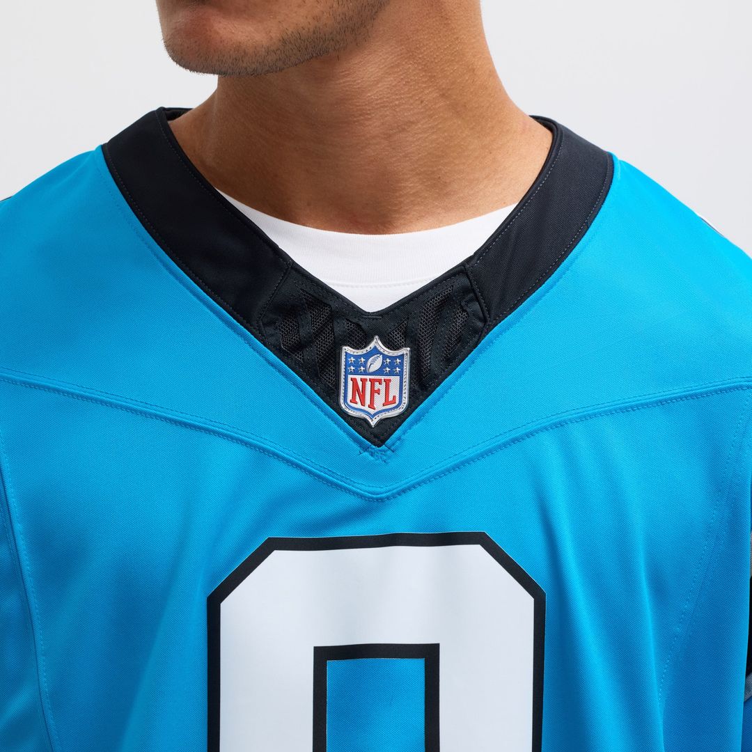 Carolina Panthers Jaycee Horn Nike Blue Vapor F.U.S.E. Limited Jersey product image 7, provided for visual reference and