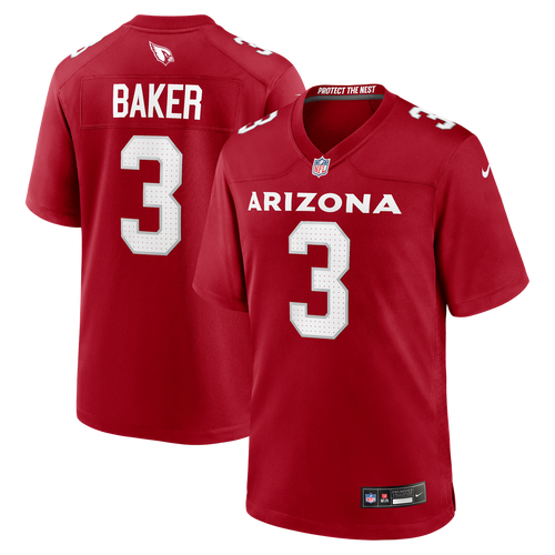 Arizona Cardinals Budda Baker Nike Cardinal Game Player Jersey product image 1, provided for visual reference and product