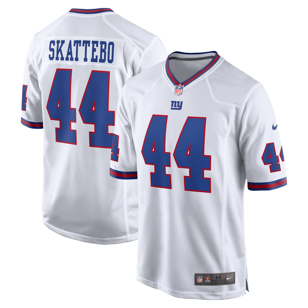 New York Giants Cam Skattebo Nike White Alternate Vintage White Game Jersey product image 1, provided for visual reference