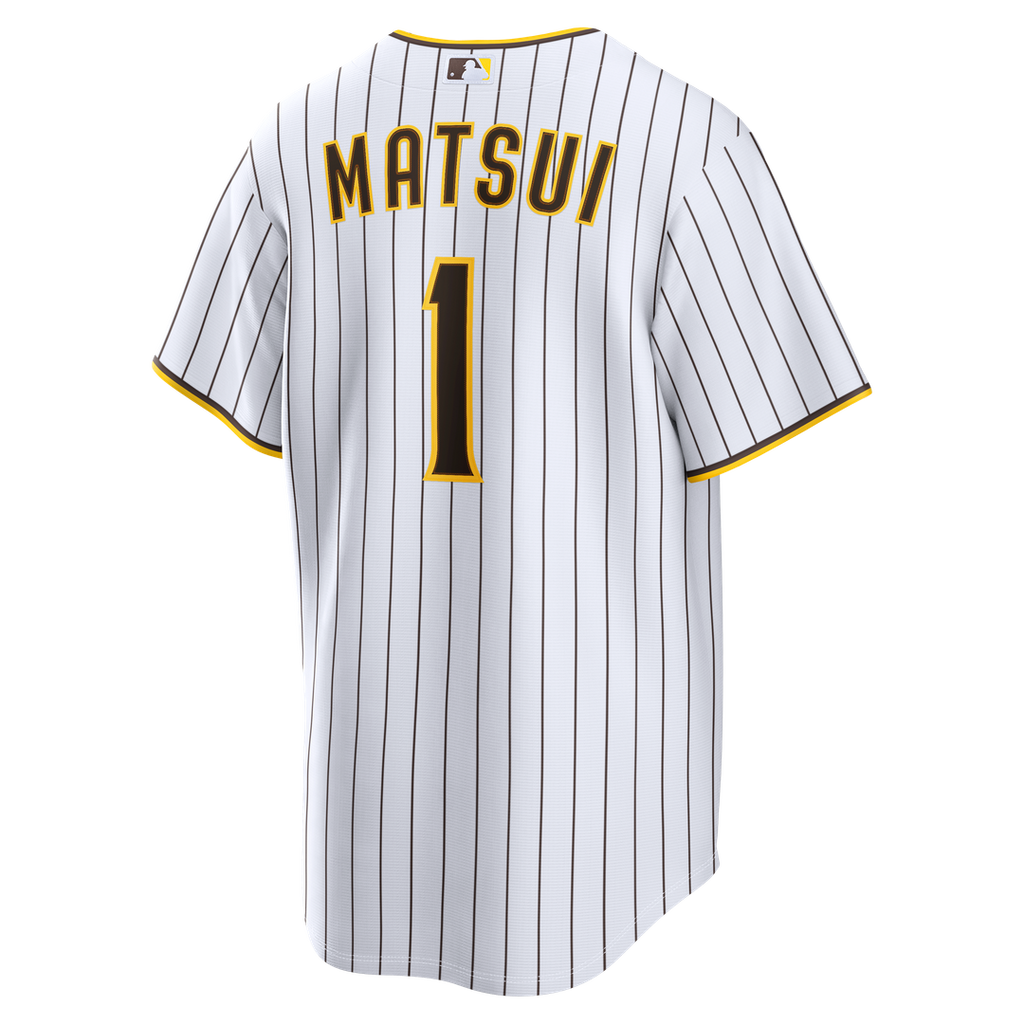 San Diego Padres Yuki Matsui Nike White Home Replica Jersey product image 3, provided for visual reference and product