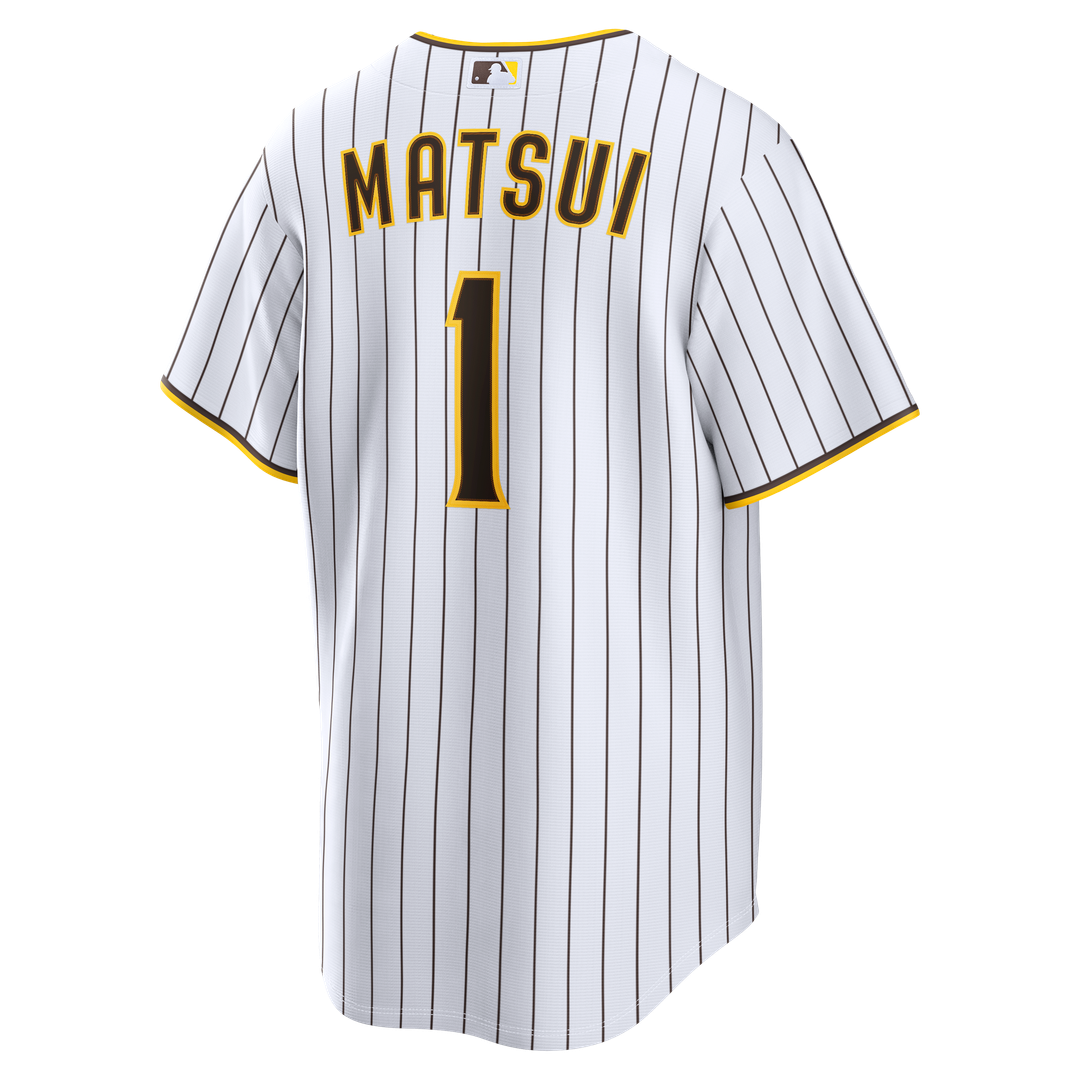 San Diego Padres Yuki Matsui Nike White Home Replica Jersey product image 3, provided for visual reference and product