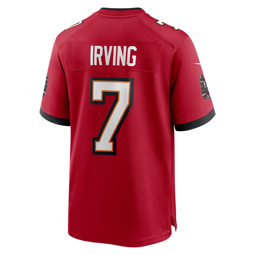 Tampa Bay Buccaneers Bucky Irving Nike Red Game Jersey product image 3, provided for visual reference and product detail