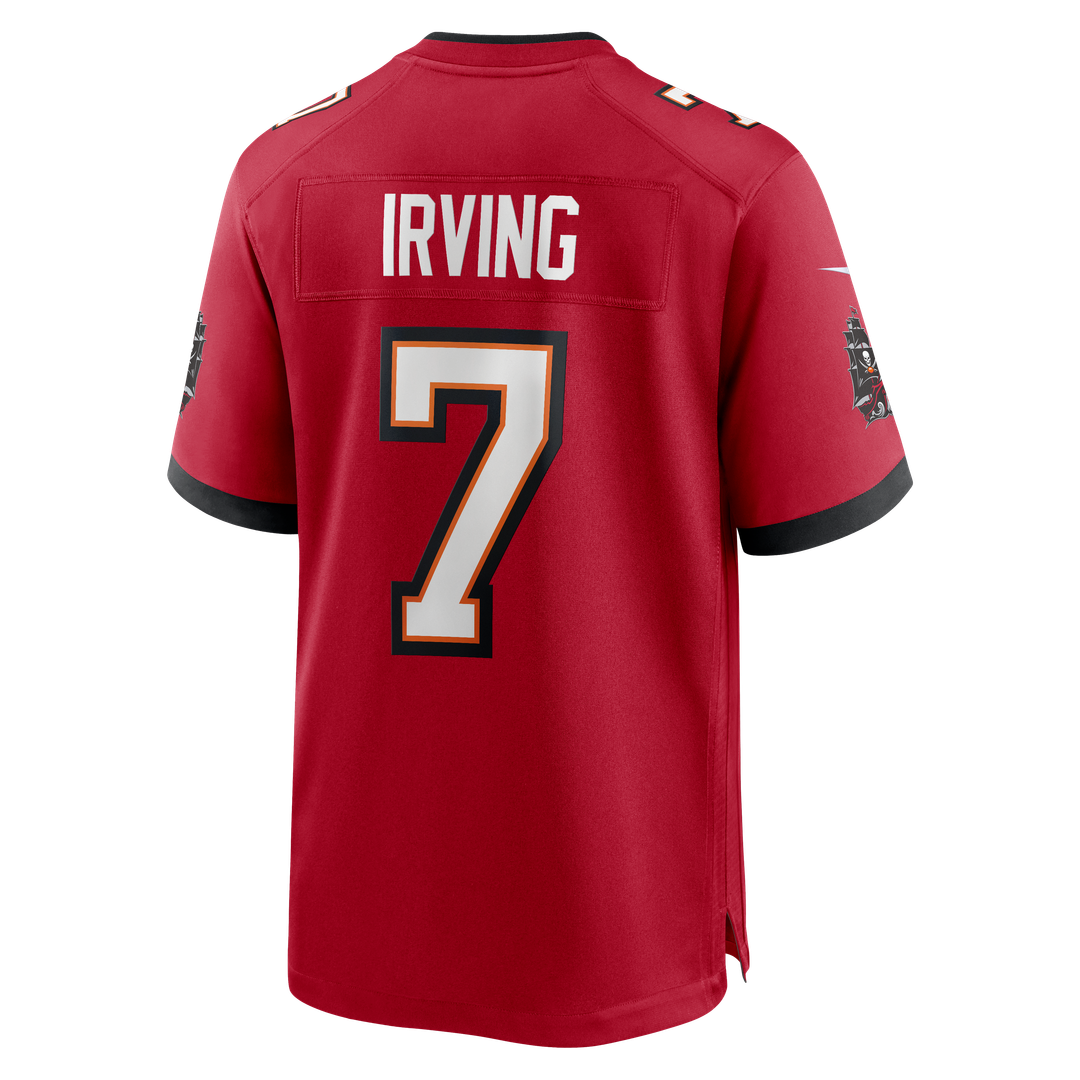 Tampa Bay Buccaneers Bucky Irving Nike Red Game Jersey product image 3, provided for visual reference and product detail