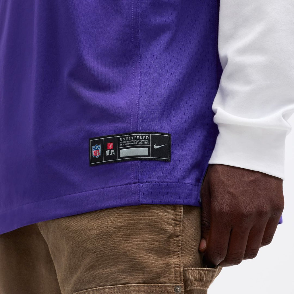 Minnesota Vikings J.J. McCarthy Nike Purple Player Game Jersey product image 9, provided for visual reference and product