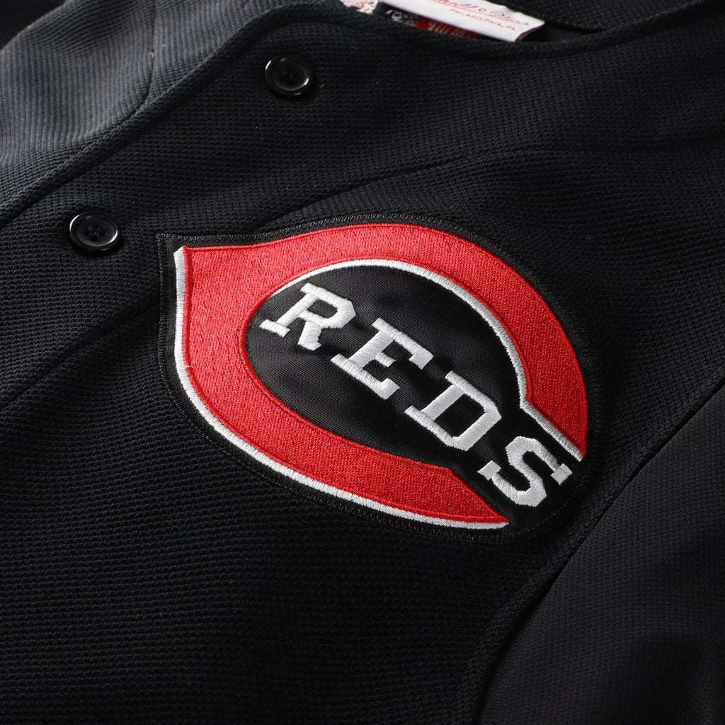 Cincinnati Reds Ken Griffey Jr. Mitchell & Ness Black Cooperstown Collection Authentic Mesh Batting Practice Jersey product