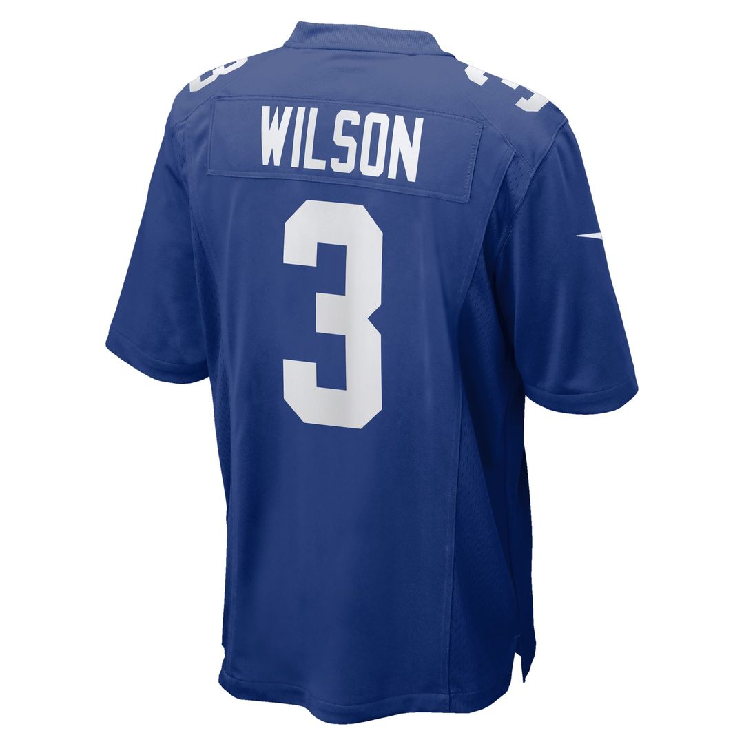 New York Giants Russell Wilson Nike Royal Game Jersey product image 3, provided for visual reference and product detail