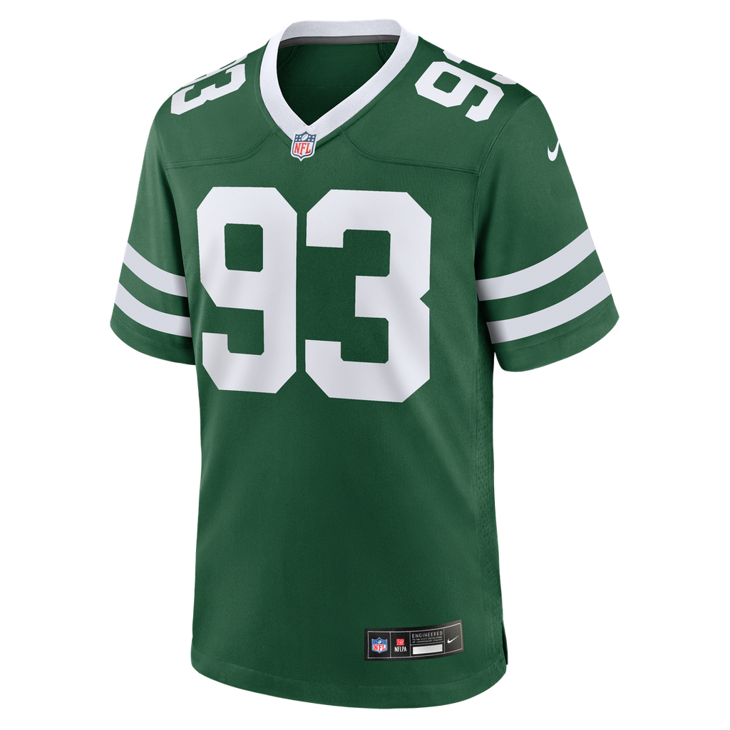 New York Jets Takk McKinley Nike Legacy Green Team Game Jersey product image 2, provided for visual reference and product