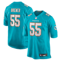 Miami Dolphins Aaron Brewer Nike Aqua Game Jersey product image 1, provided for visual reference and product detail review