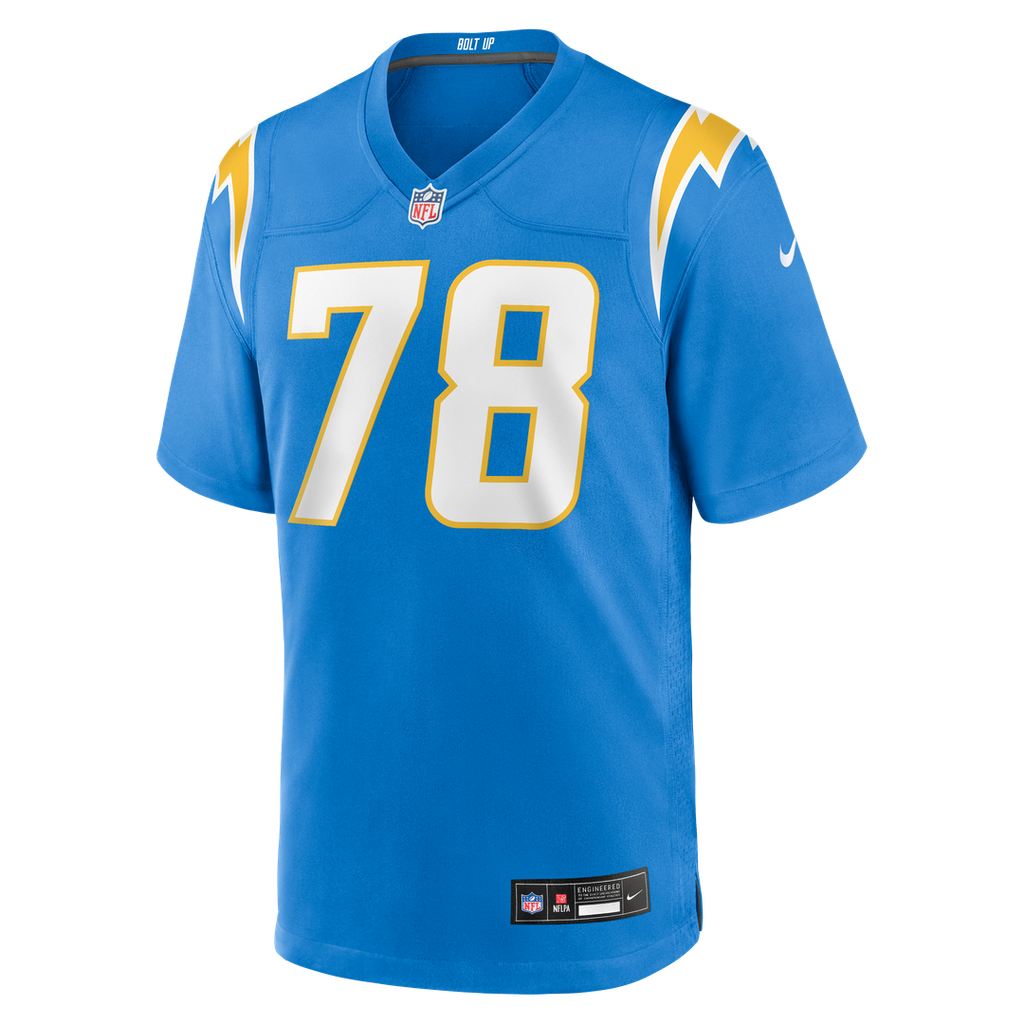 Los Angeles Chargers Andre James Nike Powder Blue Team Game Jersey product image 2, provided for visual reference and