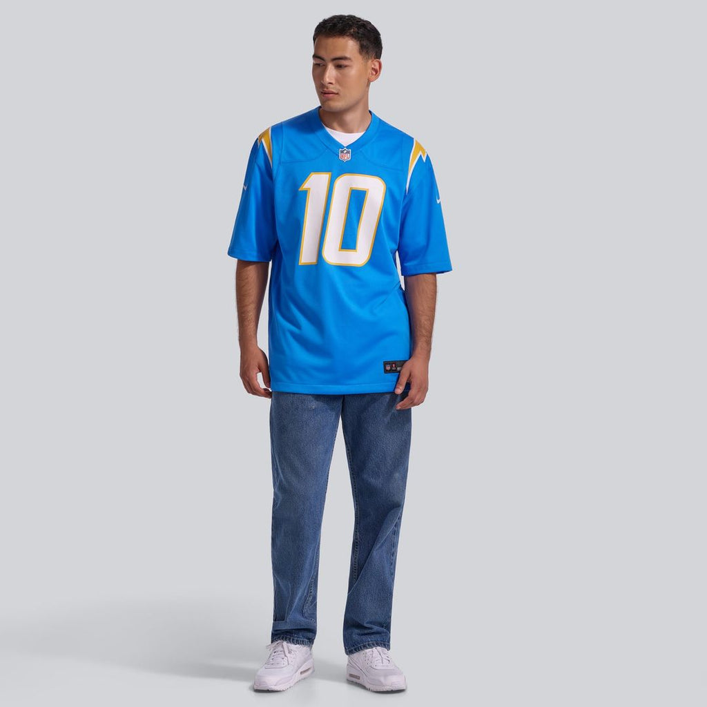 Los Angeles Chargers Justin Herbert Nike Powder Blue Player Game Jersey product image 4, provided for visual reference and