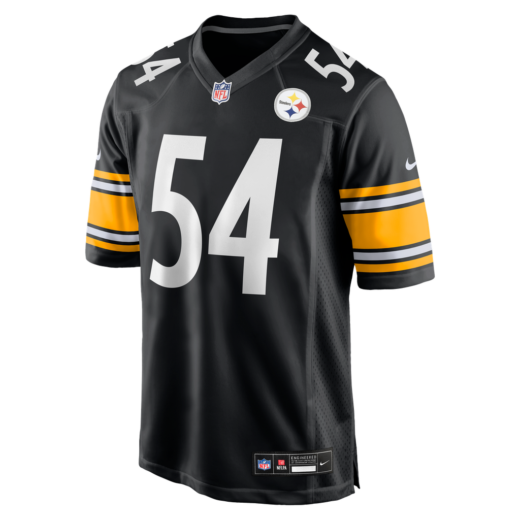 Pittsburgh Steelers Zach Frazier Nike Black Game Jersey product image 2, provided for visual reference and product detail