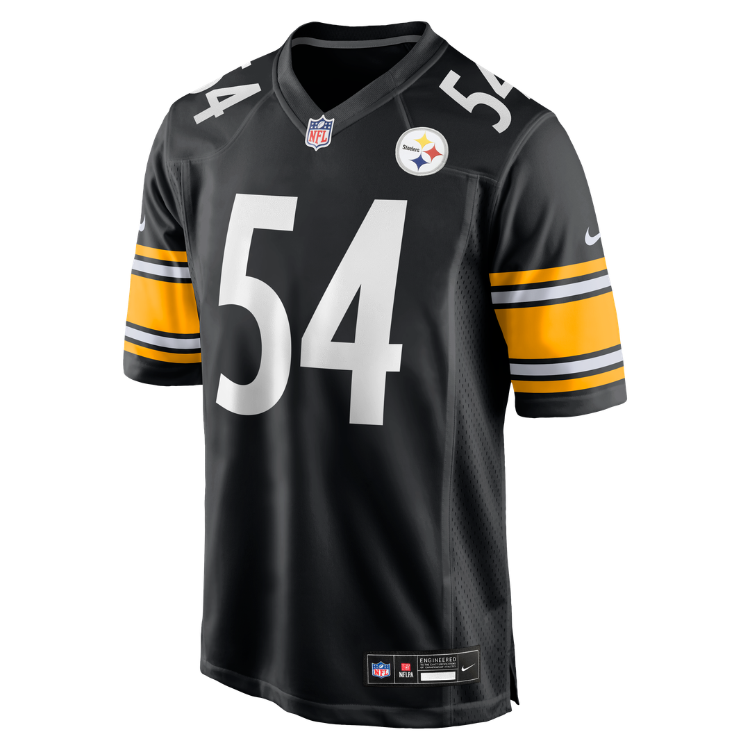 Pittsburgh Steelers Zach Frazier Nike Black Game Jersey product image 2, provided for visual reference and product detail