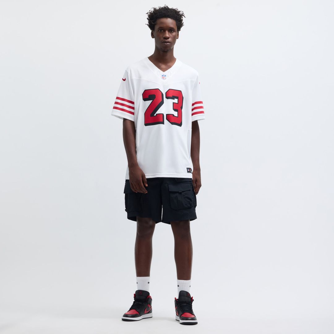 San Francisco 49ers Christian McCaffrey Nike Scarlet Vapor F.U.S.E. Limited Jersey product image 12, provided for visual