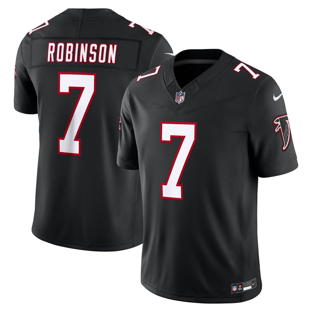 Atlanta Falcons Bijan Robinson Nike Black Alternate Throwback Vapor F.U.S.E. Stitched Limited Jersey product image 1,