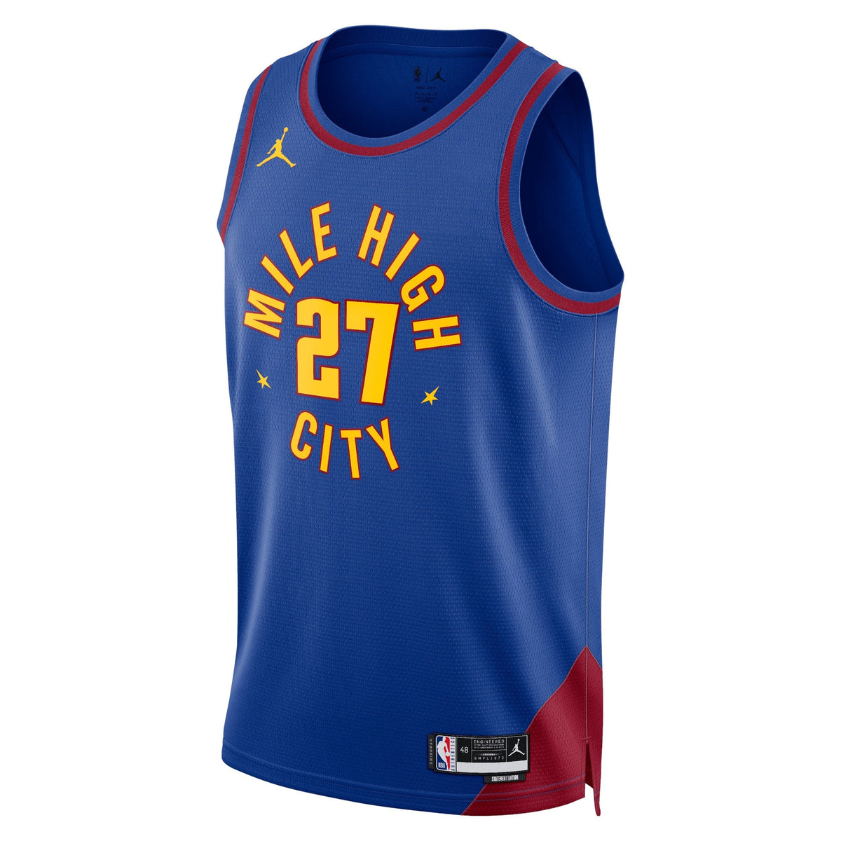 Denver Nuggets Jordan Statement Edition Swingman Jersey - Blue - Jamal Murray - Unisex product image 2, provided for visual
