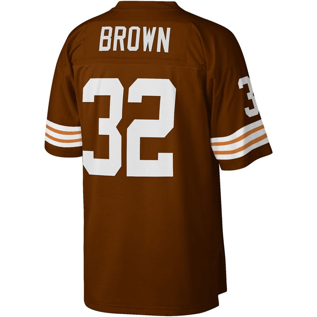 Cleveland Browns Jim Brown Mitchell & Ness Brown Legacy Replica Jersey product image 3, provided for visual reference and