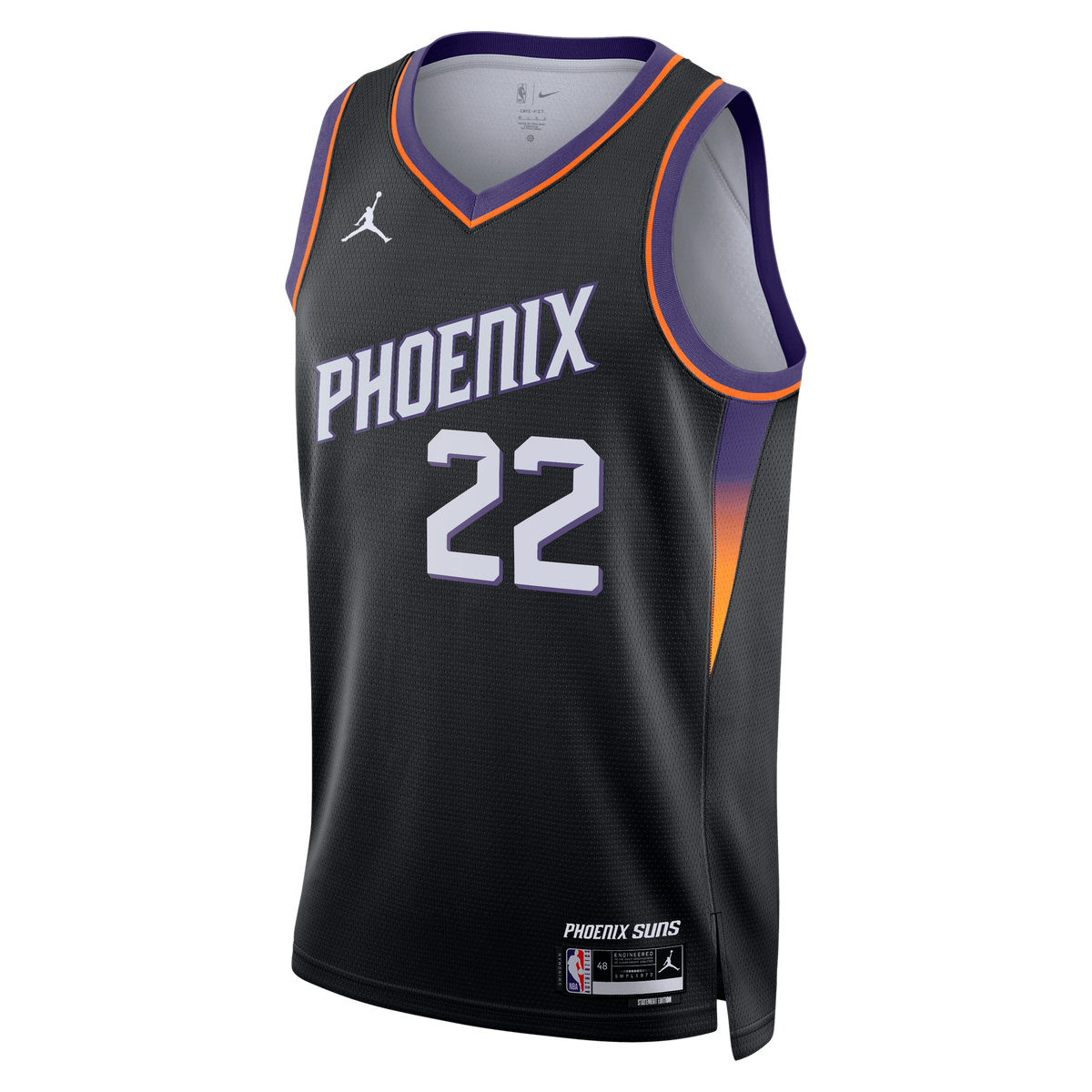 Phoenix Suns Jordan Brand Statement Edition Jersey - Black - Miles Bridges - Unisex product image 3, provided for visual