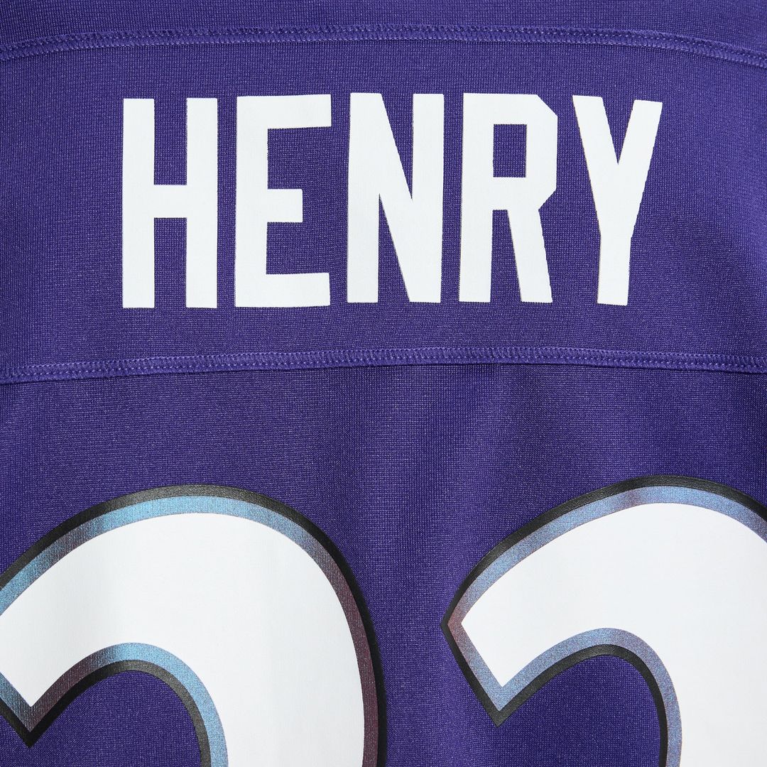Baltimore Ravens Derrick Henry Nike Purple Team Game Jersey product image 12, provided for visual reference and product