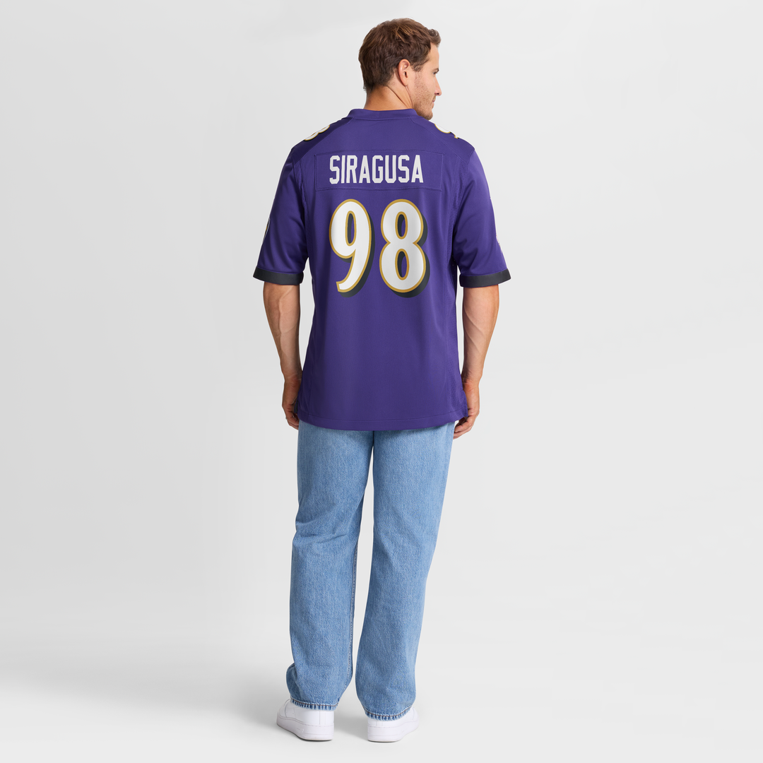 Baltimore Ravens Tony Siragusa Nike Purple Game Retired Player Jersey product image 8, provided for visual reference and