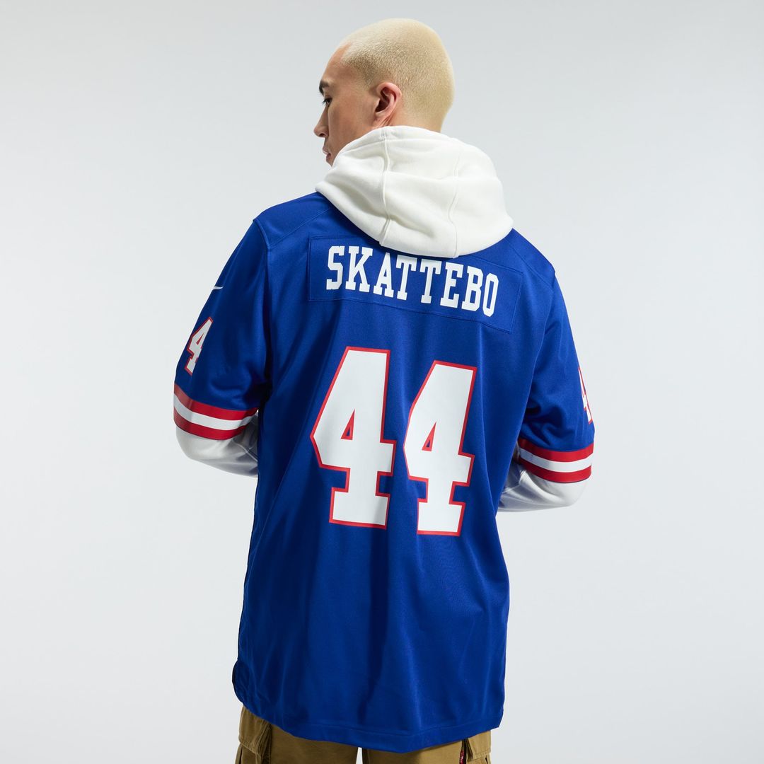 New York Giants Cam Skattebo Nike Royal Alternate 2 Legacy Game Jersey product image 3, provided for visual reference and