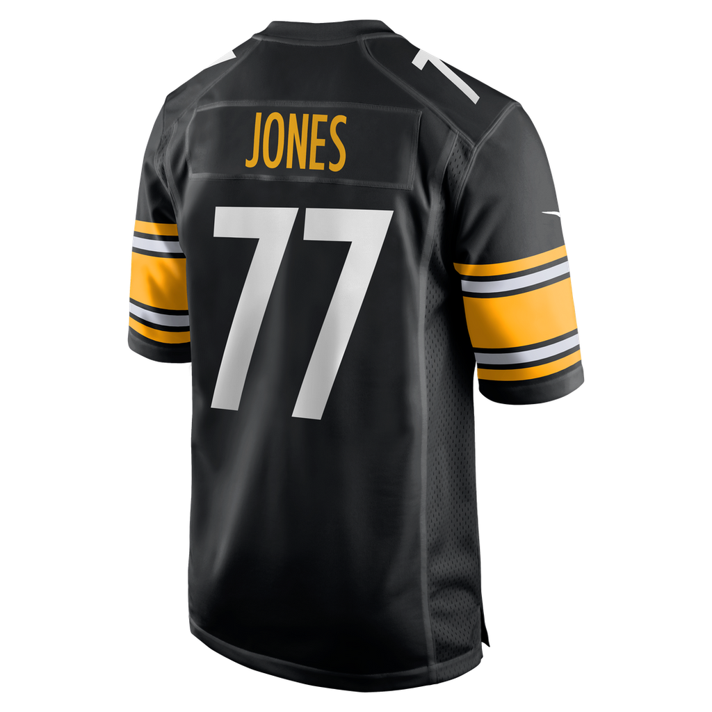 Pittsburgh Steelers Broderick Jones Nike Black Game Jersey product image 3, provided for visual reference and product detail