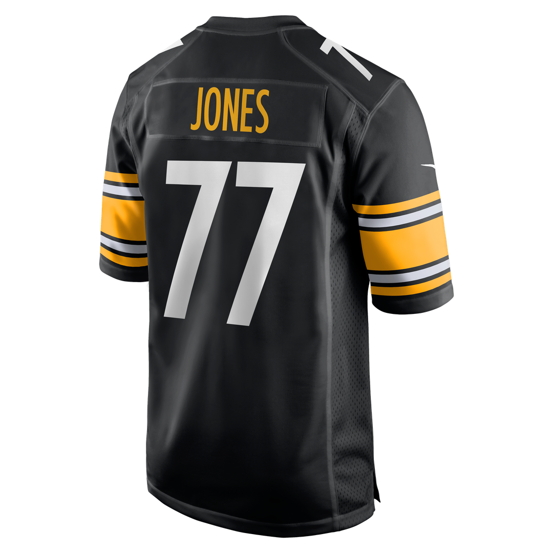 Pittsburgh Steelers Broderick Jones Nike Black Game Jersey product image 3, provided for visual reference and product detail