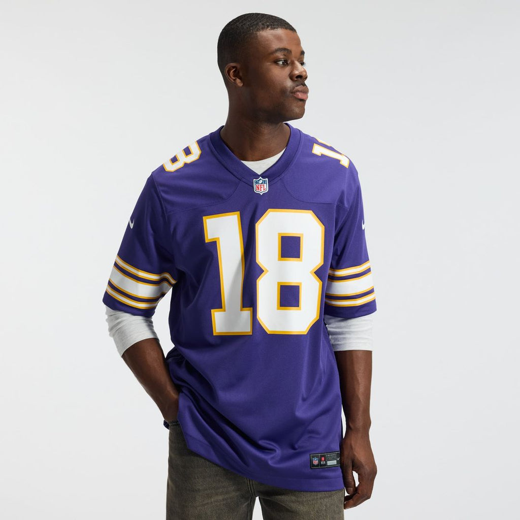 Minnesota Vikings Justin Jefferson Nike Purple Classic Player Game Jersey product image 18, provided for visual reference