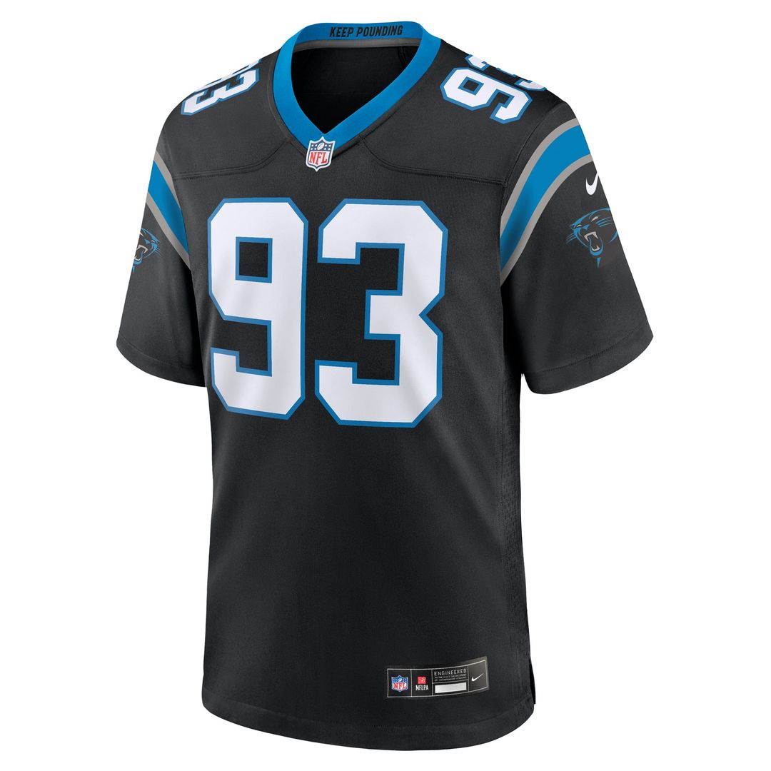 Carolina Panthers LaBryan Ray Nike Black Team Game Jersey product image 2, provided for visual reference and product detail