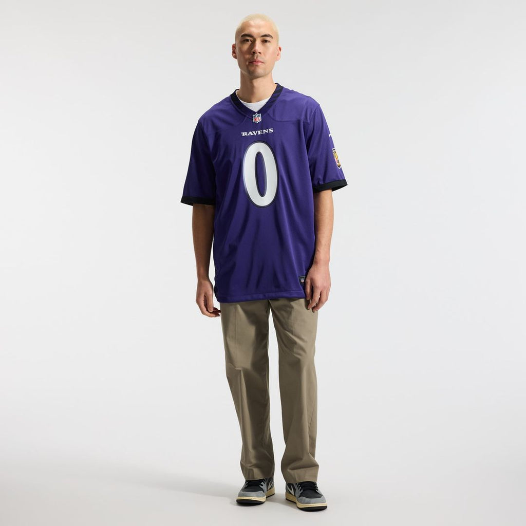 Baltimore Ravens Roquan Smith Nike Purple Team Game Jersey product image 4, provided for visual reference and product detail