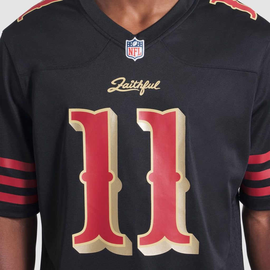 San Francisco 49ers Brandon Aiyuk Nike Black Rivalries Collection Game Jersey product image 6, provided for visual reference