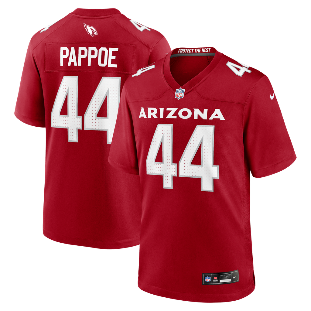 Arizona Cardinals Owen Pappoe Nike Cardinal Team Game Jersey product image 1, provided for visual reference and product