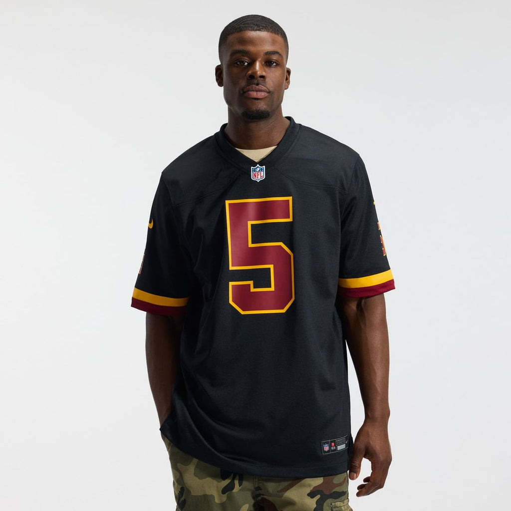 Hail Raiser Washington Commanders Jayden Daniels Nike Black Alternate Game Jersey product image 15, provided for visual