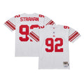 New York Giants Michael Strahan Mitchell & Ness White Legacy Replica Jersey product image 1, provided for visual reference