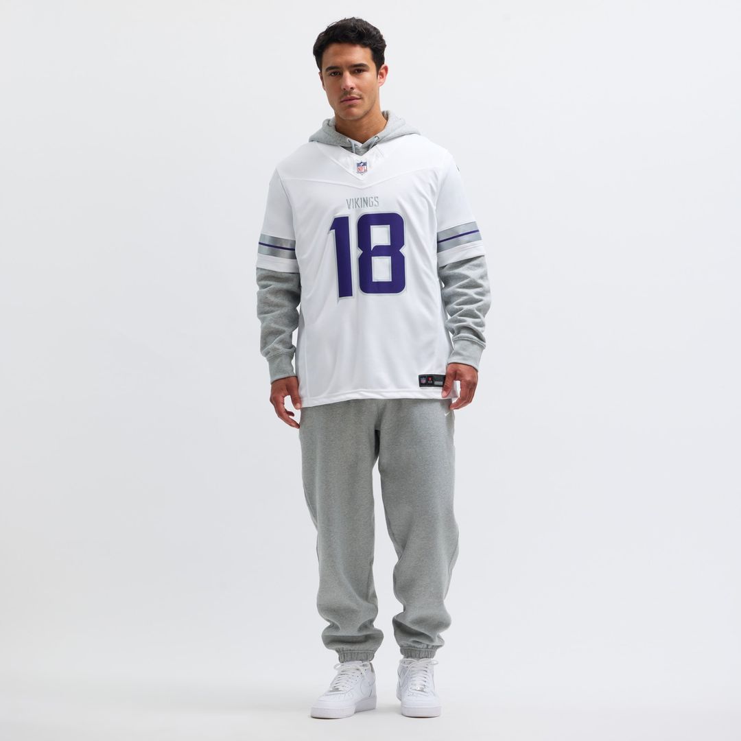 Minnesota Vikings Justin Jefferson Nike White Alternate Vapor F.U.S.E. Limited Jersey product image 6, provided for visual