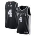 San Antonio Spurs Nike Icon Edition Swingman Jersey - Black - De'Aaron Fox - Unisex product image 1, provided for visual