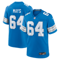 Detroit Lions Cade Mays Nike Blue Team Game Jersey product image 1, provided for visual reference and product detail review