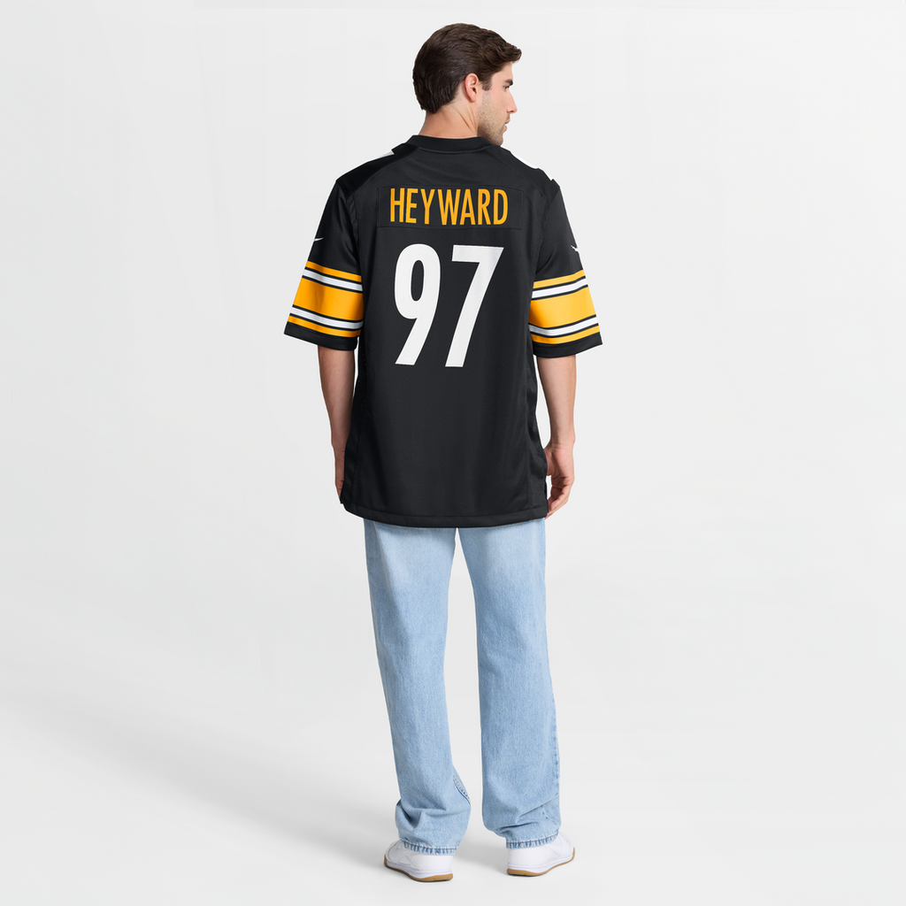 Pittsburgh Steelers Cameron Heyward Nike Black Game Jersey product image 8, provided for visual reference and product detail