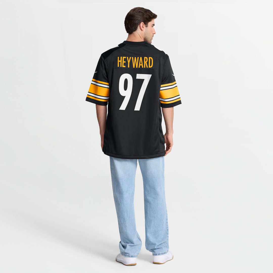 Pittsburgh Steelers Cameron Heyward Nike Black Game Jersey product image 8, provided for visual reference and product detail