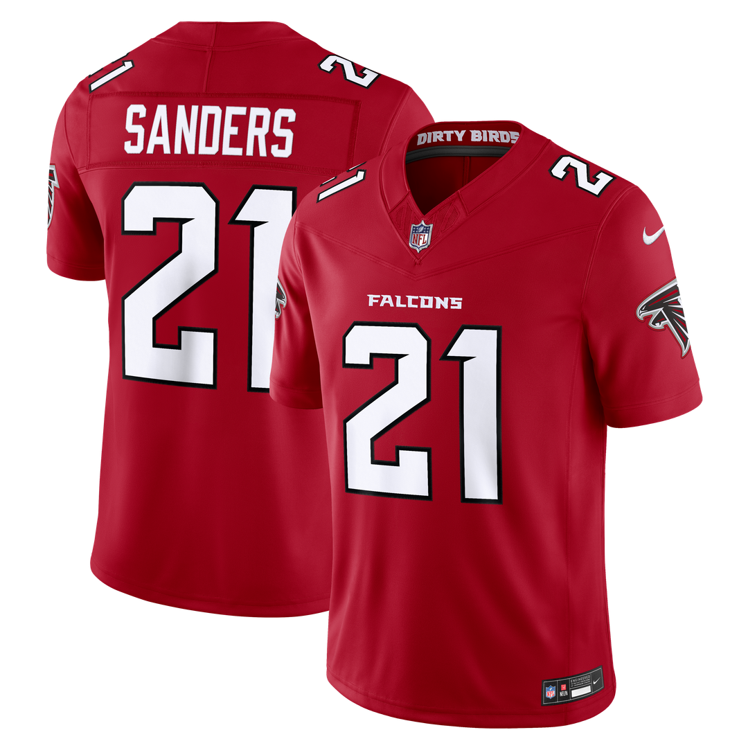 Atlanta Falcons Deion Sanders Nike Black Alternate Throwback Vapor F.U.S.E. Stitched Retired Limited Jersey product image 7,