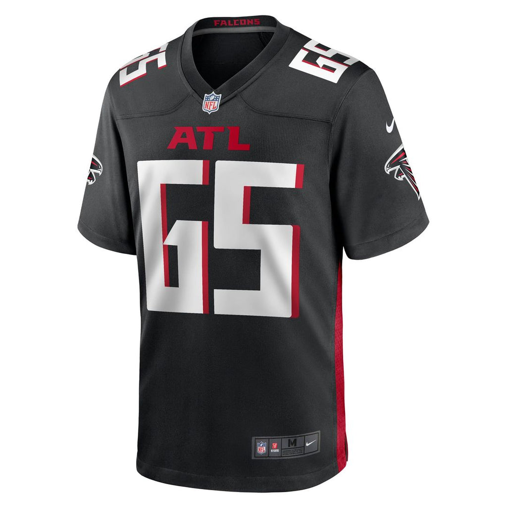 Atlanta Falcons Matthew Bergeron Nike Black Team Game Jersey product image 2, provided for visual reference and product