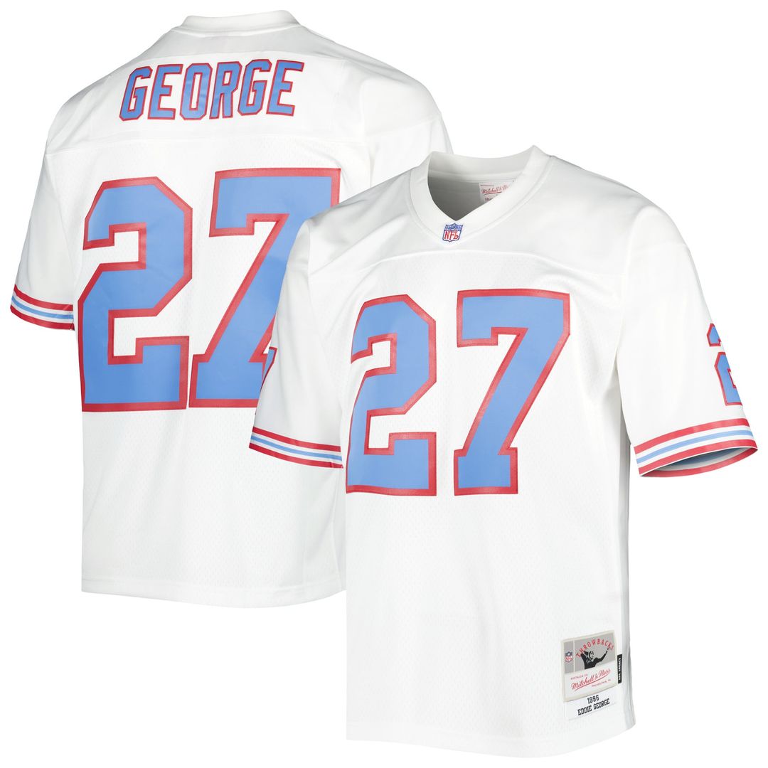 Houston Oilers Eddie George Mitchell & Ness White Legacy Replica Jersey product image 4, provided for visual reference and