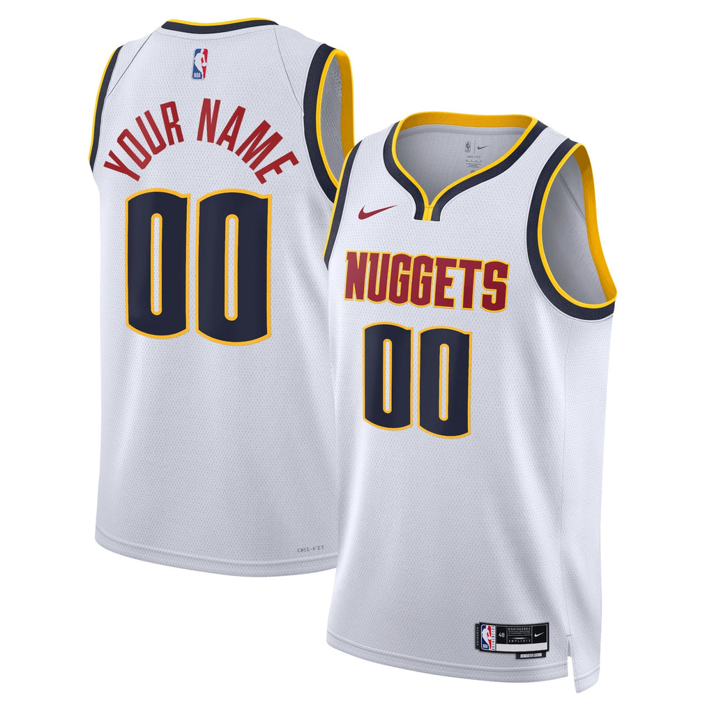 Denver Nuggets Nike Association Swingman Jersey - Custom - Unisex product image 1, provided for visual reference and product