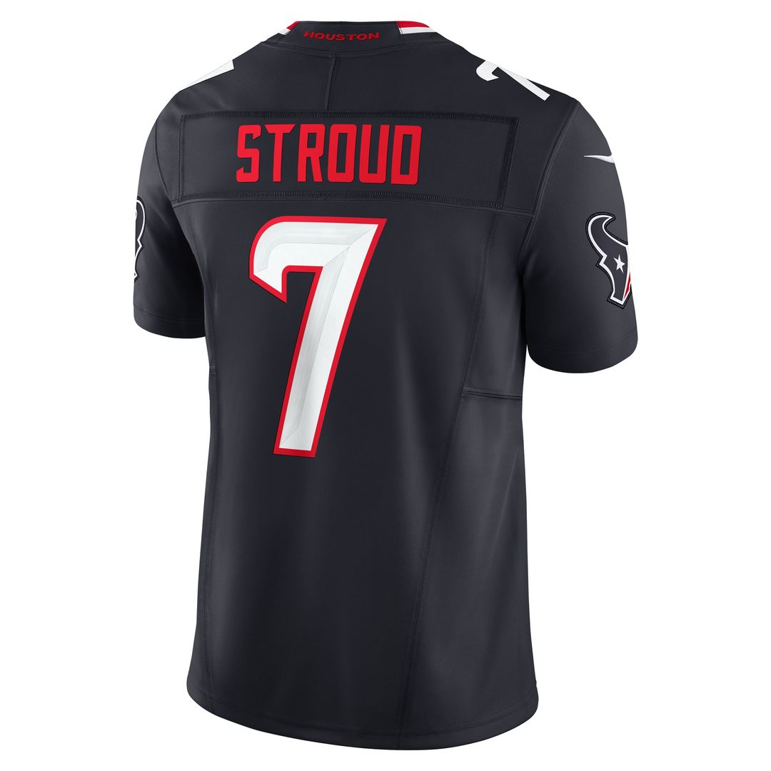 Houston Texans C.J. Stroud Nike Navy Vapor F.U.S.E. Limited Jersey product image 3, provided for visual reference and