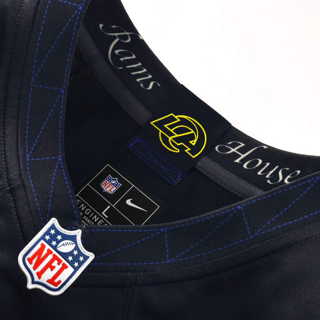 Los Angeles Rams Puka Nacua Nike Dark Blue Rivalries Collection Game Jersey product image 10, provided for visual reference
