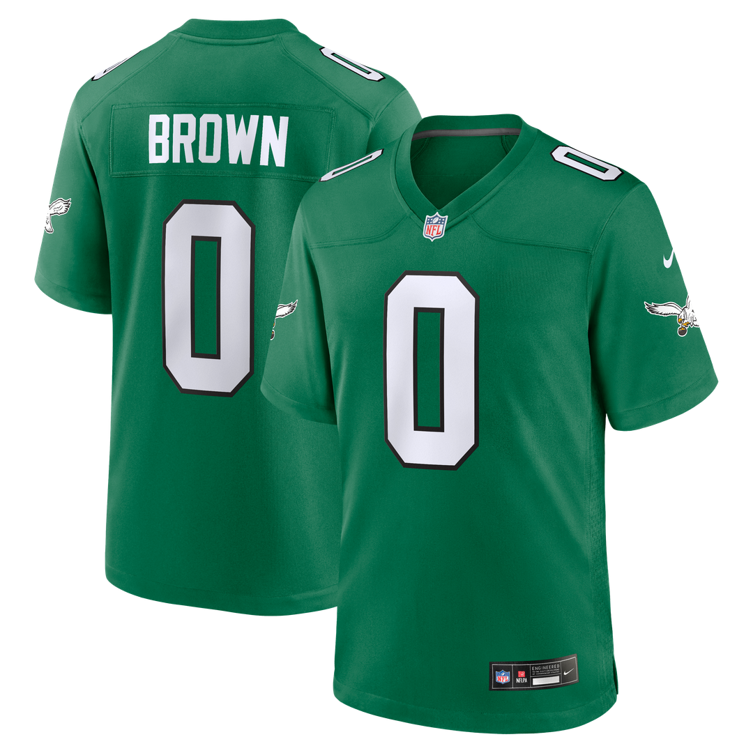 Philadelphia Eagles Marquise Brown Nike Kelly Green Alternate 2 Game Jersey product image 7, provided for visual reference
